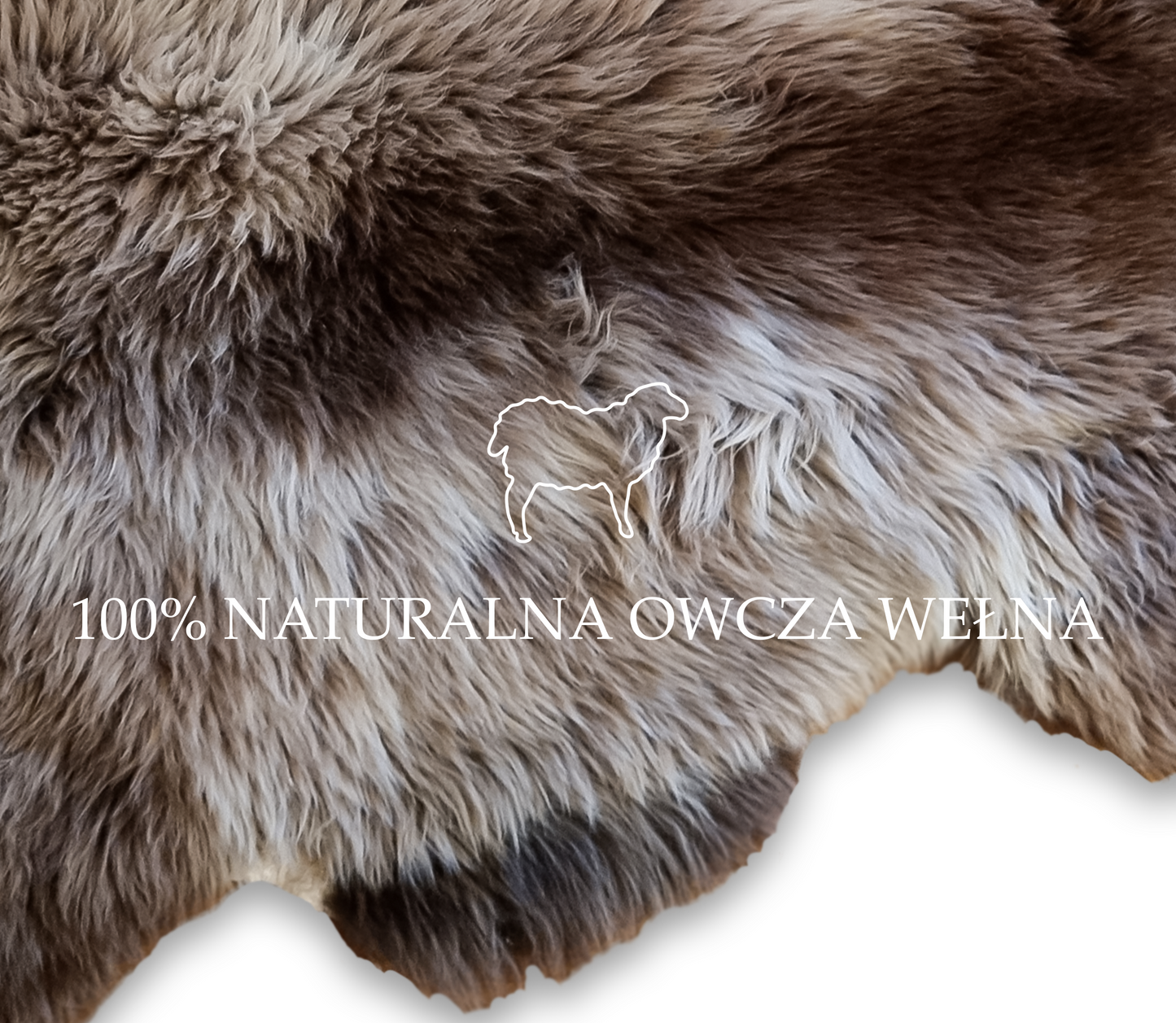 SKÓRA OWCZA PREMIUM SKÓRY OWCZE NATURALNE 100 cm DUŻE XL