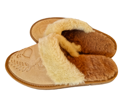 Podhalove Damen-Hausschuhe, Highlander-Leder-Flip-Flops, Ciapy Laczki