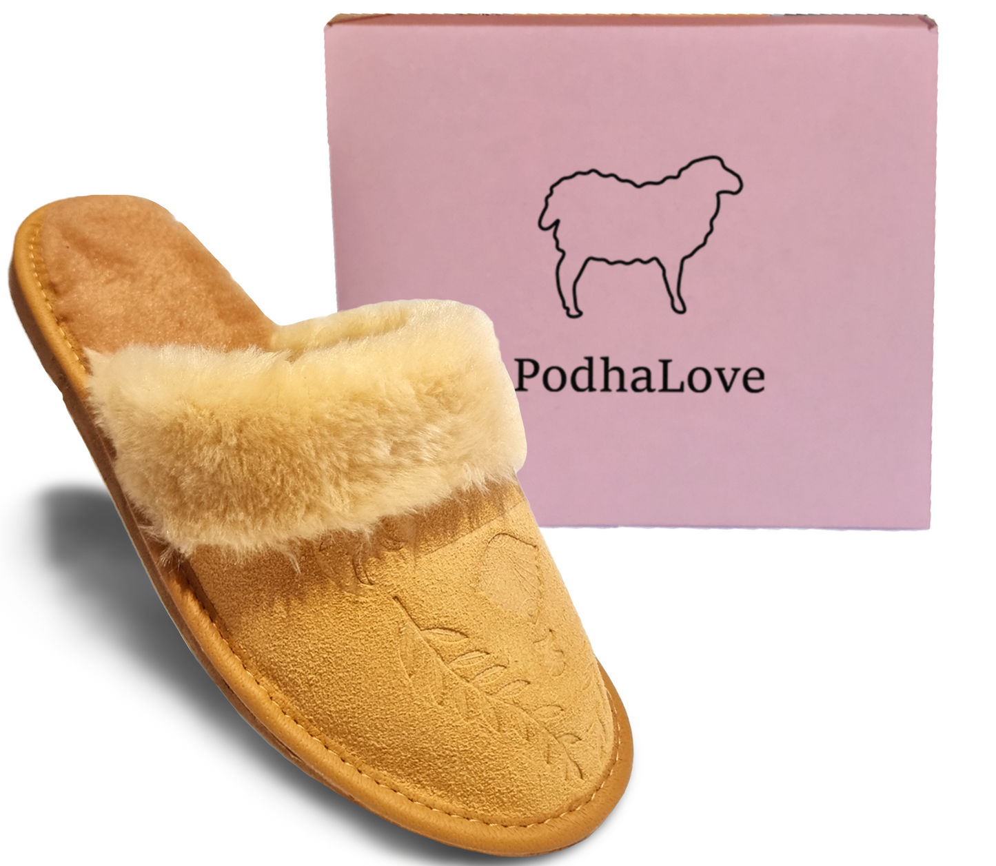 Podhalove Damen-Hausschuhe, Highlander-Leder-Flip-Flops, Ciapy Laczki